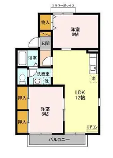セジュール茂原公園【2階】の間取り