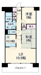 プリムベール南浦和【1階】の間取り
