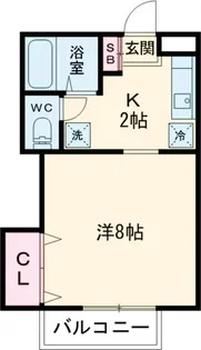 コーポさつき【2-A号室】の間取り