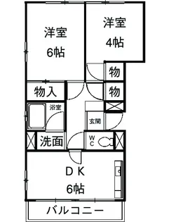 ポルト・ボヌール深谷【5階】の間取り