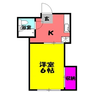 ハイツリステル【F号室】の間取り