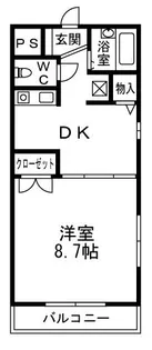 プラザヴィラA【301号室】の間取り
