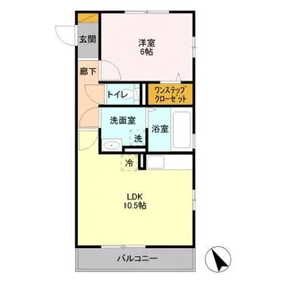 プリモフィオーレ【3階】の間取り