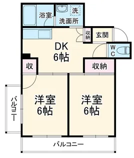 東川口グリーンハイツ【4階】の間取り