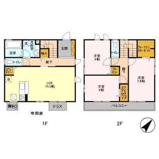 カーサ【A101号室】の間取り