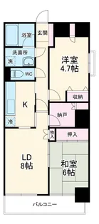 コスモ千葉中央マンション【1003号室】の間取り