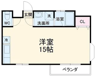 クレッセントハウス【1階】の間取り