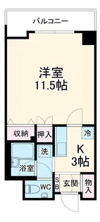 ステーションサイドなかむら【6階】の間取り