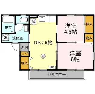 シャルム蘇我【2階】の間取り