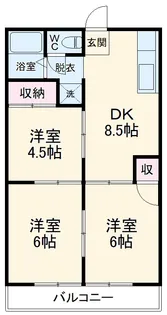 清宮ハイツ【3階】の間取り