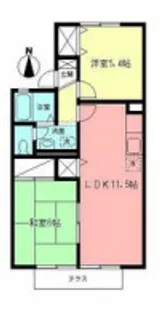 パドウェルⅡ【101号室】の間取り