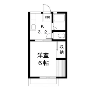 セゾンビブレ【201号室】の間取り