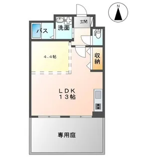 Regulus【101号室】の間取り