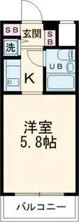ジョイフル池袋要町【5階】の間取り