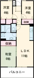 サンヒルズ一之江【3階】の間取り