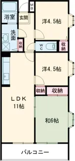 サンヒルズ一之江【8階】の間取り