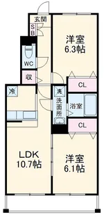 コンフォート111【1階】の間取り