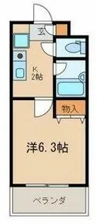 メゾンドゥエスポワール【2階】の間取り