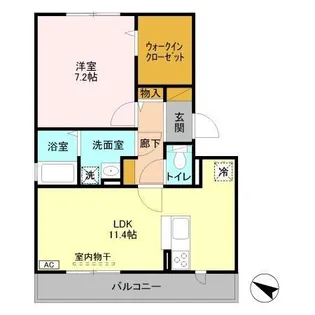 スカイパレットAB【3階】の間取り