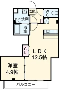 リトルズ本千葉【2階】の間取り