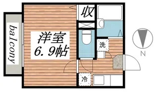 カサベルデ西千葉【1階】の間取り