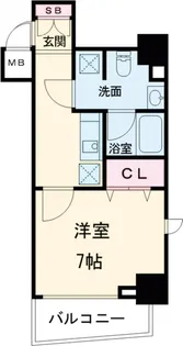 フェルクルールプレスト池袋WEST【10階】の間取り