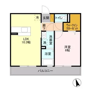 スカイフォレスト【3階】の間取り