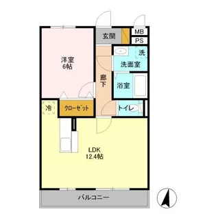 グラマードマレⅡ【1階】の間取り