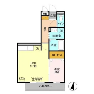 グラマードマレⅡ【3階】の間取り