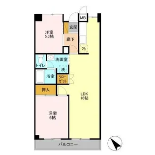 シャインクロコ【3階】の間取り