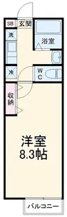 フォンテーヌ北町【2階】の間取り
