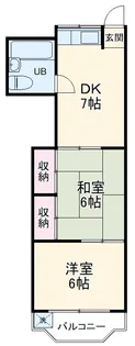 富士見ビル【303号室】の間取り