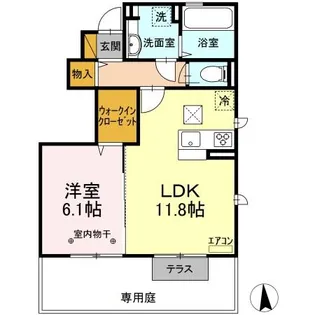 ポスタール【1階】の間取り