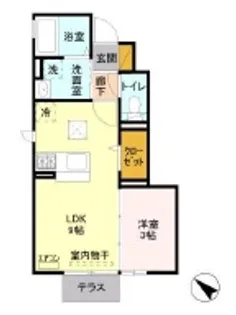 ラウレア【1階】の間取り