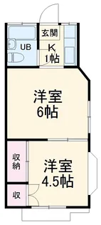 ベルセゾン葛城【1階】の間取り