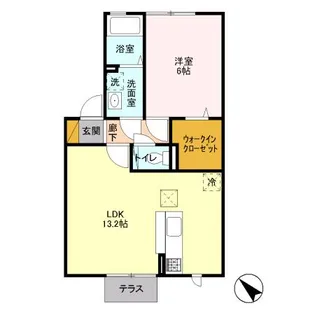 メルヴェイユ C【1階】の間取り