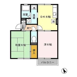 アネックス中野 Ⅱ【2階】の間取り