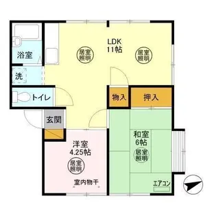 シンフォニー加藤【2階】の間取り