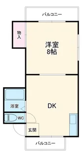 エレガンス南浦和【304号室】の間取り