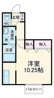 レ・ポワソン【1階】の間取り