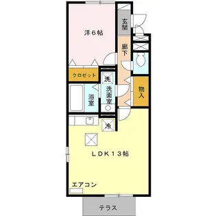 リビングタウン登戸【1階】の間取り