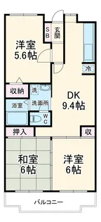 ファミール東川口【4階】の間取り