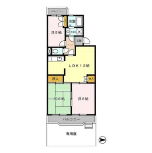 ビューコート学園台【1階】の間取り