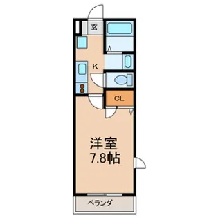 レッドコート【2階】の間取り