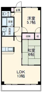 サンプレミール浦和【2階】の間取り