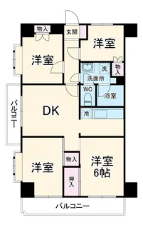Forest Mansion 武蔵浦和【6階】の間取り