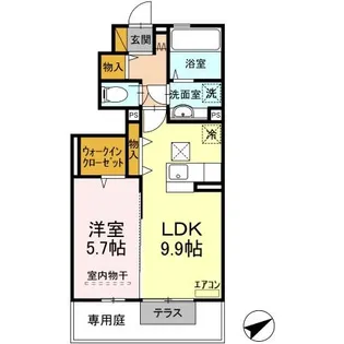 グランシャリオ I・Ⅱ【1階】の間取り