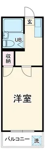 パレスミワⅡ【202号室】の間取り