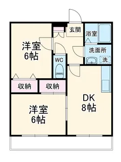 パナタウン白旗Ⅰ【2階】の間取り