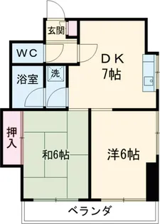 ラカーサモモイ【4階】の間取り